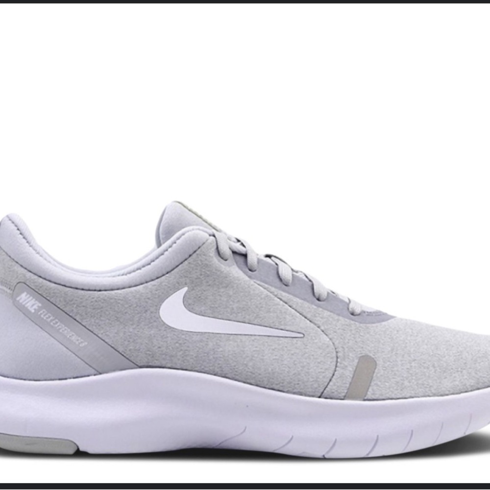 Nike Gray and White Athletic Shoes Lightweight Design